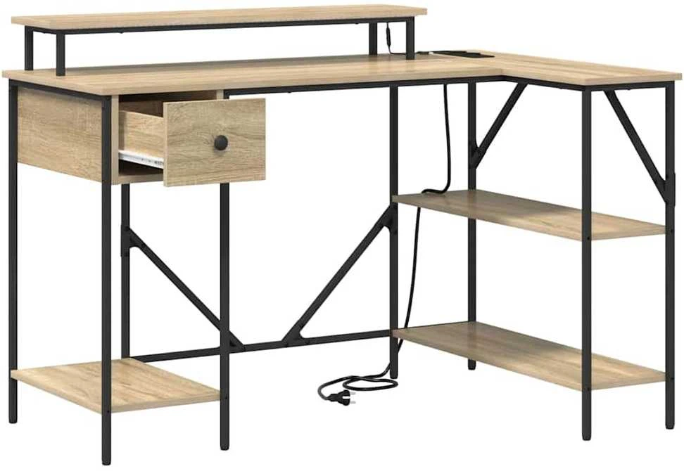 Stalas Sonoma ąžuolas 120 x 79 x 86,5 cm Apdirbta mediena