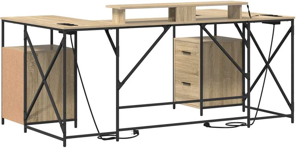 Stalas Sonoma ąžuolas Apdirbta mediena 182 x 101 x 87,5 cm