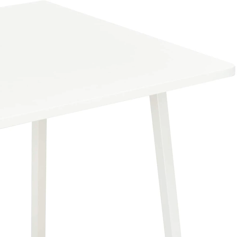 Stalas su lentyna, baltos spalvos, 102x50x117cm