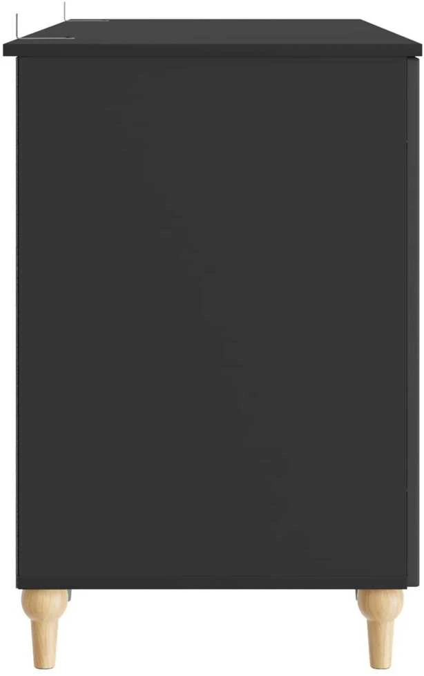 Stalas Juoda 142,5 x 50 x 75 cm Apdirbta mediena
