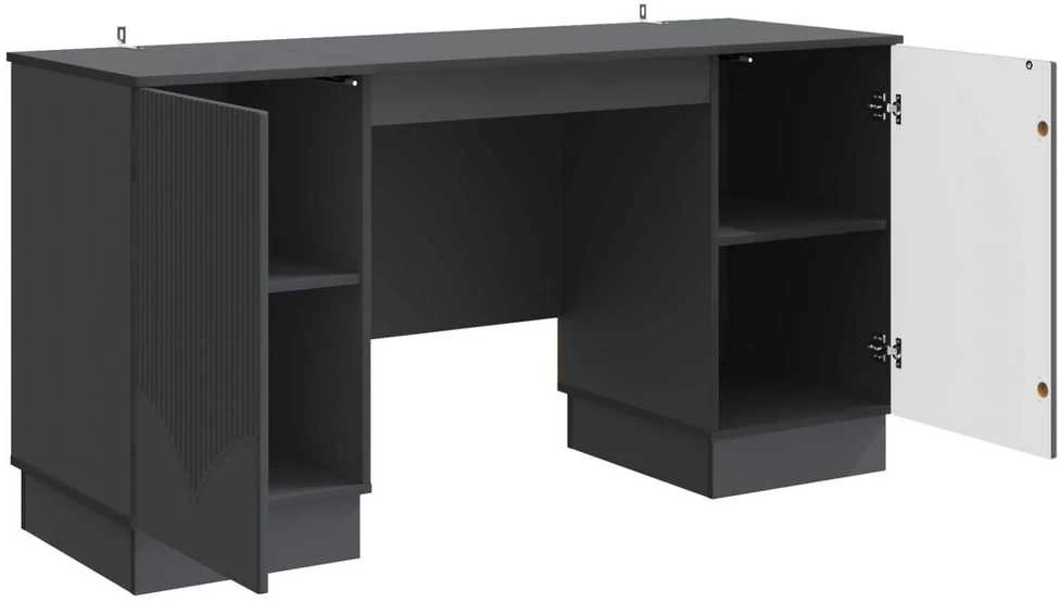 Stalas Juoda 142,5 x 50 x 75 cm Apdirbta mediena
