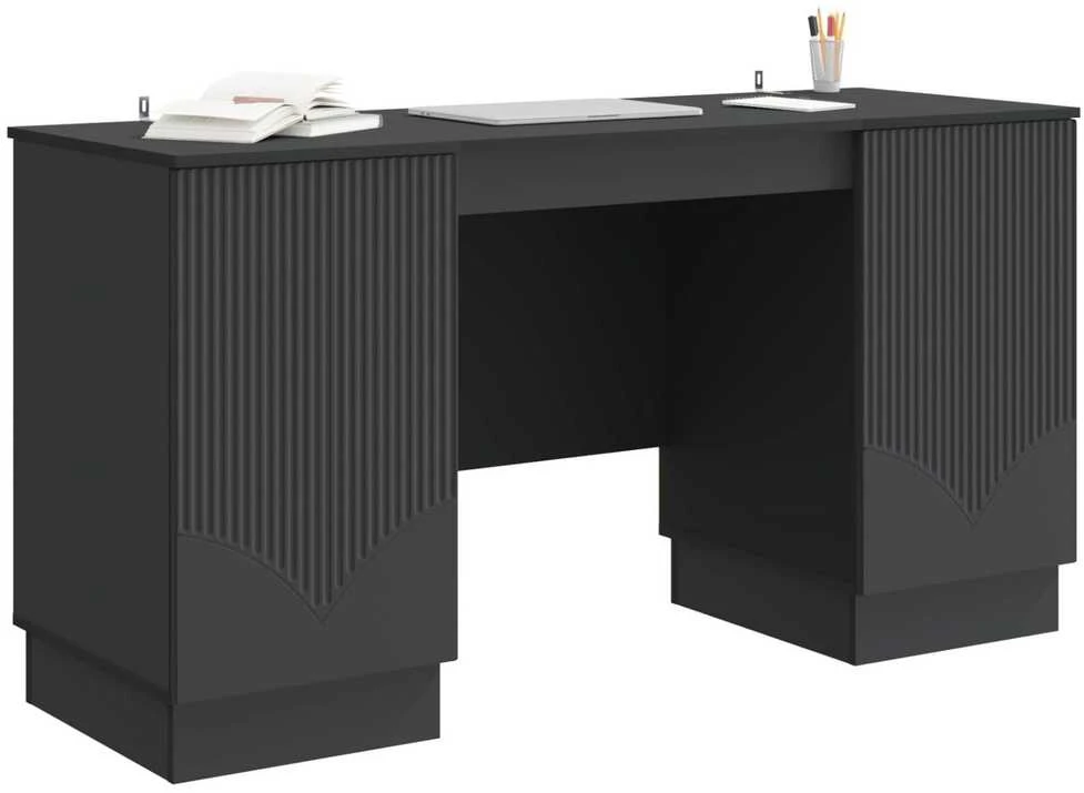 Stalas Juoda 142,5 x 50 x 75 cm Apdirbta mediena