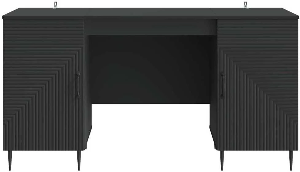 Stalas Juoda 142,5 x 50 x 75 cm Apdirbta mediena