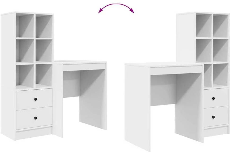 Stalas Balta 145,5 x 40 x 127 cm 2 vnt.