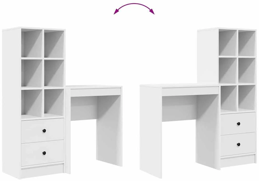 Stalas Balta 105,5 x 34 x 127 cm 2 vnt.