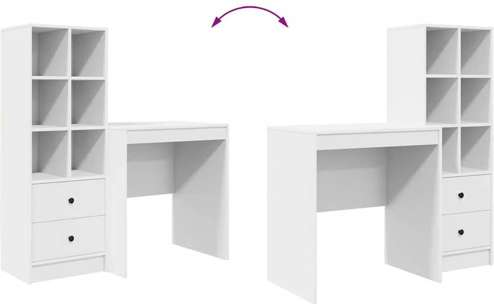 Stalas Balta 115,5 x 50 x 127 cm 2 vnt.