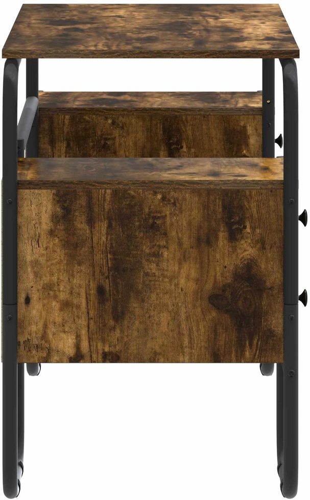 Stalas su saugojimo vieta Dūminio ąžuolo 145 x 50 x 75 cm