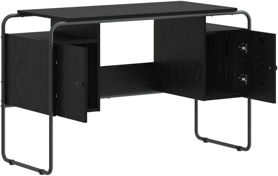 Stalas su saugojimo vieta Juodojo ąžuolo 120 x 50.5 x 75.5 cm