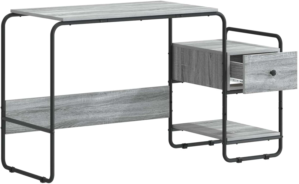 Stalas su saugojimo vieta Pilka Sonoma 131,5 x 50 x 75,5 cm