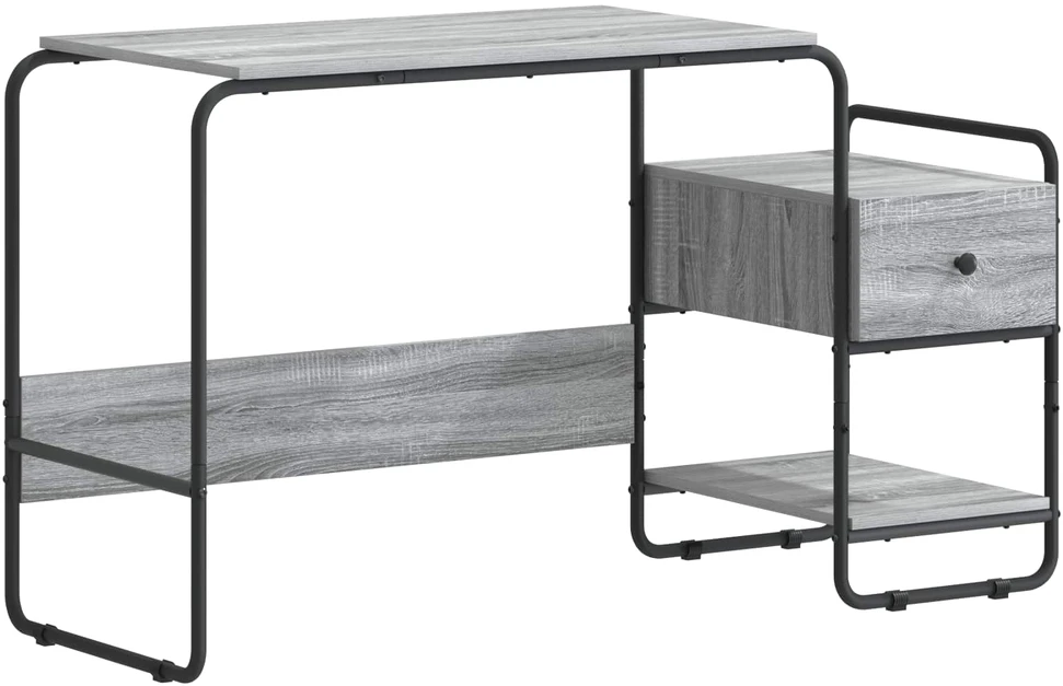 Stalas su saugojimo vieta Pilka Sonoma 131,5 x 50 x 75,5 cm