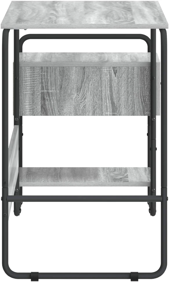 Stalas su saugojimo vieta Pilka Sonoma 131,5 x 50 x 75,5 cm