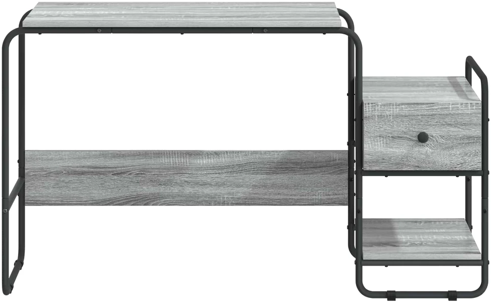 Stalas su saugojimo vieta Pilka Sonoma 131,5 x 50 x 75,5 cm