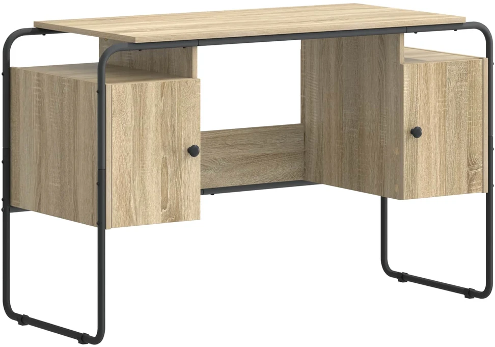 Stalas su saugojimo vieta Sonoma ąžuolas 120 x 50.5 x 75.5 cm