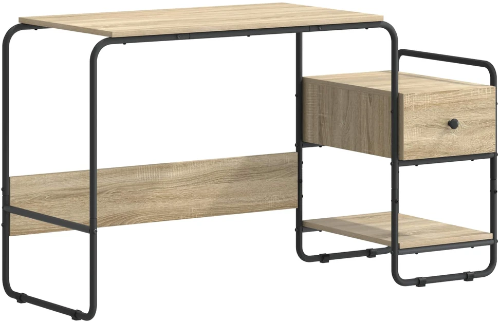 Stalas su saugojimo vieta Sonoma ąžuolas 131,5 x 50 x 75,5 cm