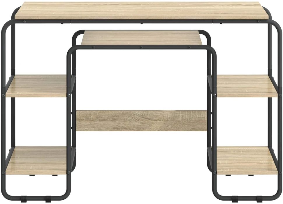 Stalas su saugojimo vieta Sonoma ąžuolas 113,5 x 52 x 75,5 cm