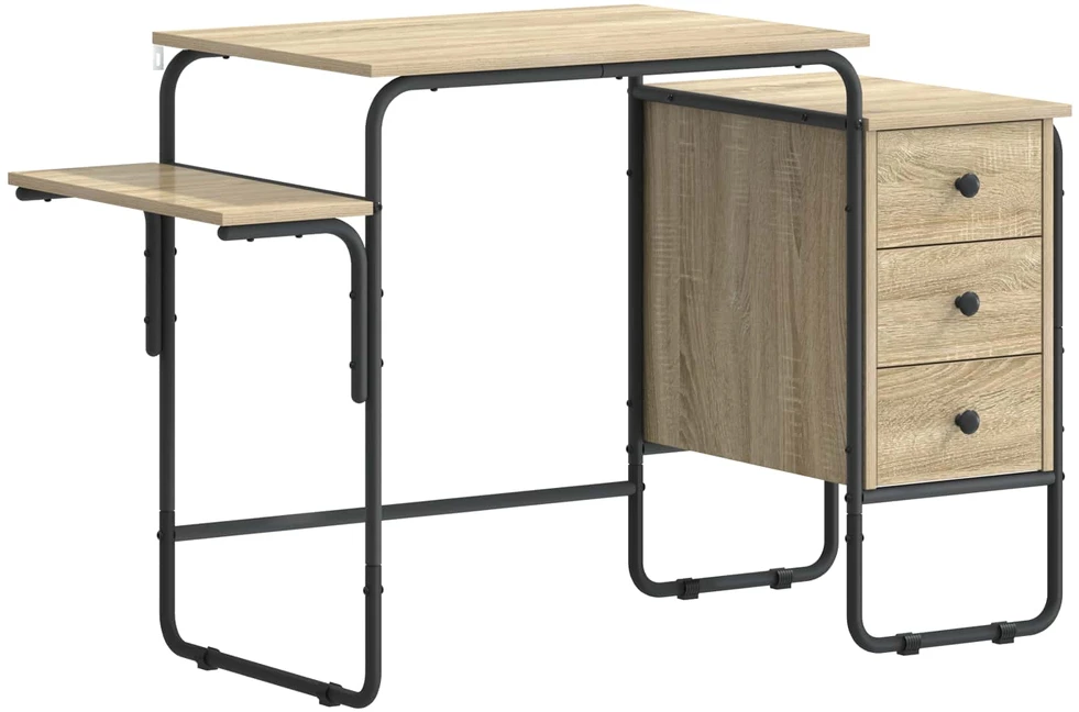 Stalas su saugojimo vieta Sonoma ąžuolas 120 x 50 x 75 cm