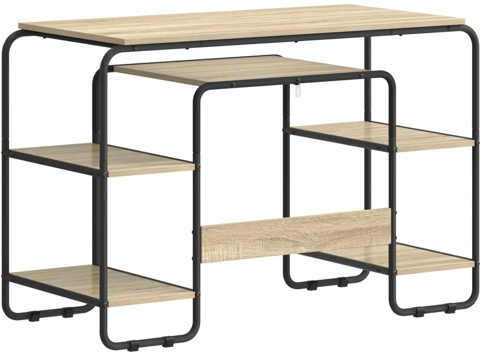 Stalas su saugojimo vieta Sonoma ąžuolas 113,5 x 52 x 75,5 cm
