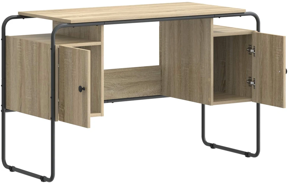 Stalas su saugojimo vieta Sonoma ąžuolas 120 x 50.5 x 75.5 cm