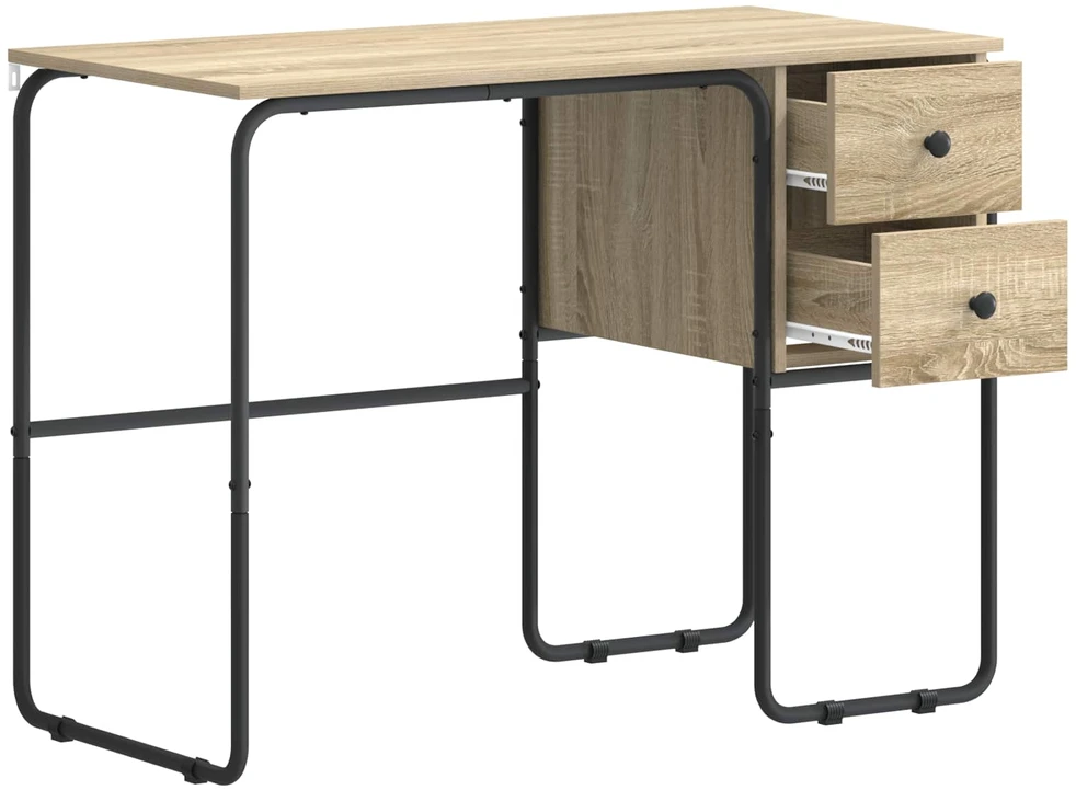 Stalas su saugojimo vieta Sonoma ąžuolas 100 x 50 x 75 cm