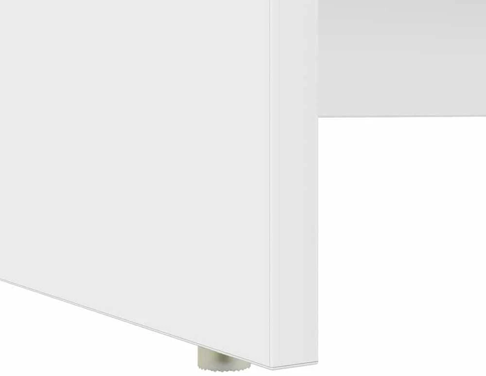 Stalas Balta 120,5 x 44 x 88,5 cm Apdirbta mediena