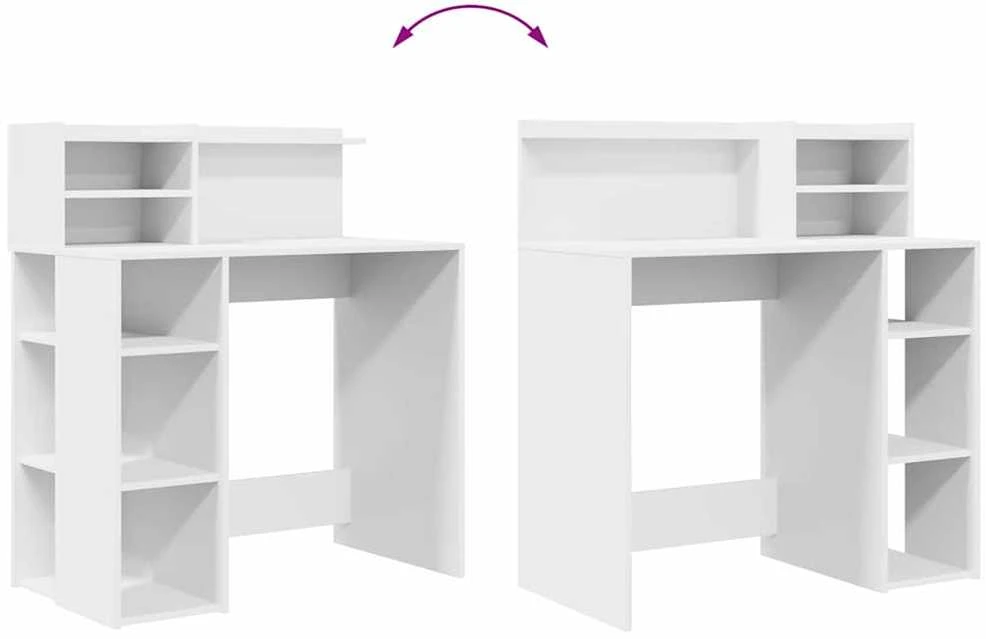 Stalas Balta Apdirbta mediena 90 x 48 x 101,5 cm