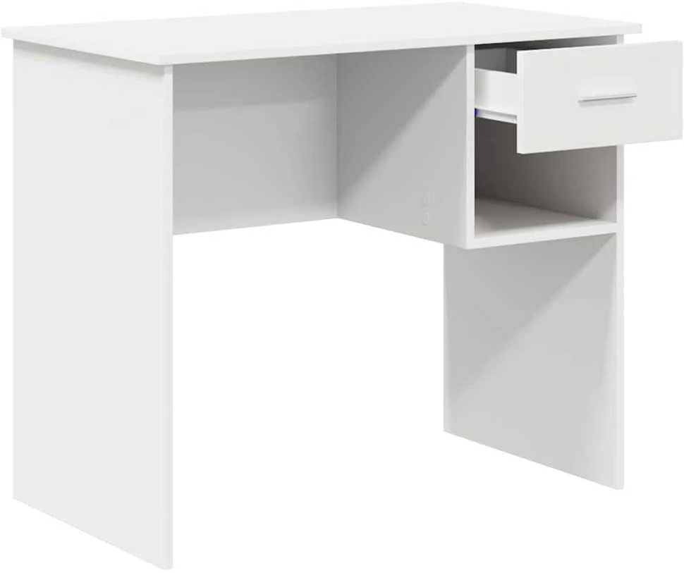 Stalas Balta 90 x 49 x 75 cm Apdirbta mediena
