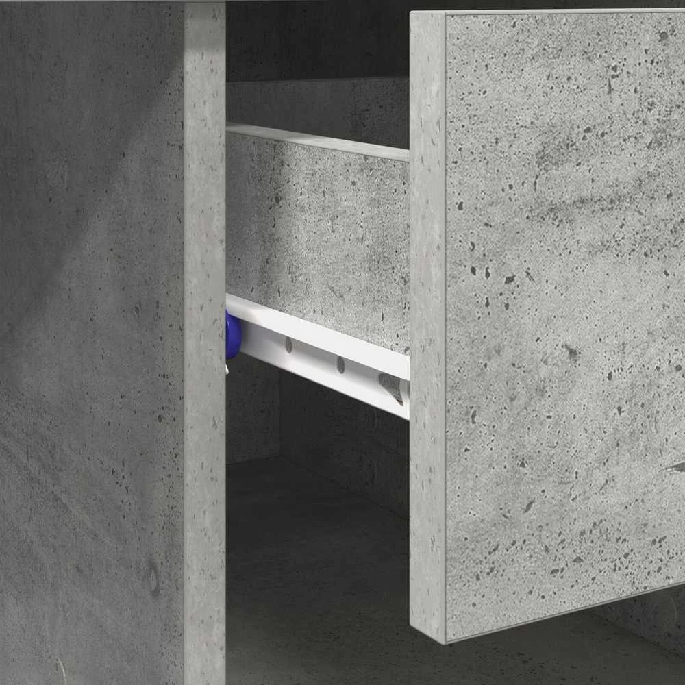 Stalas Betono pilka 90 x 49 x 75 cm Apdirbta mediena