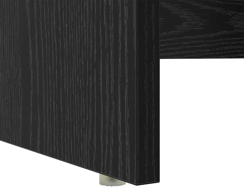Stalas Juodas ąžuolas 120,5 x 44 x 88,5 cm Apdirbta mediena