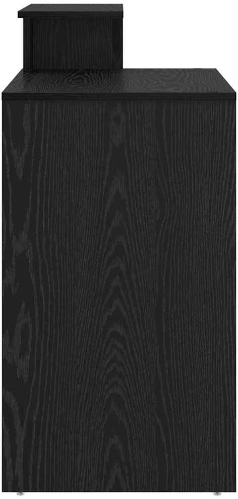 Stalas Juodas ąžuolas 120,5 x 44 x 88,5 cm Apdirbta mediena