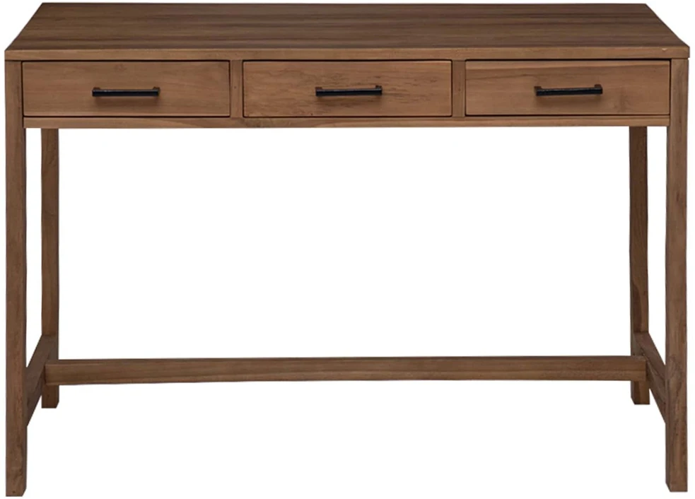 Stalas su stalčiais Natūrali Kieto teka medžio 110 x 50 x 75 cm