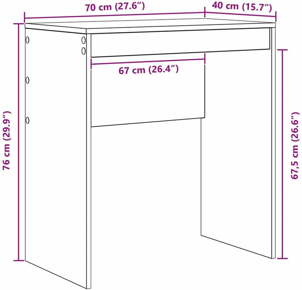 Stalas Balta 115,5 x 40 x 127 cm 2 vnt.
