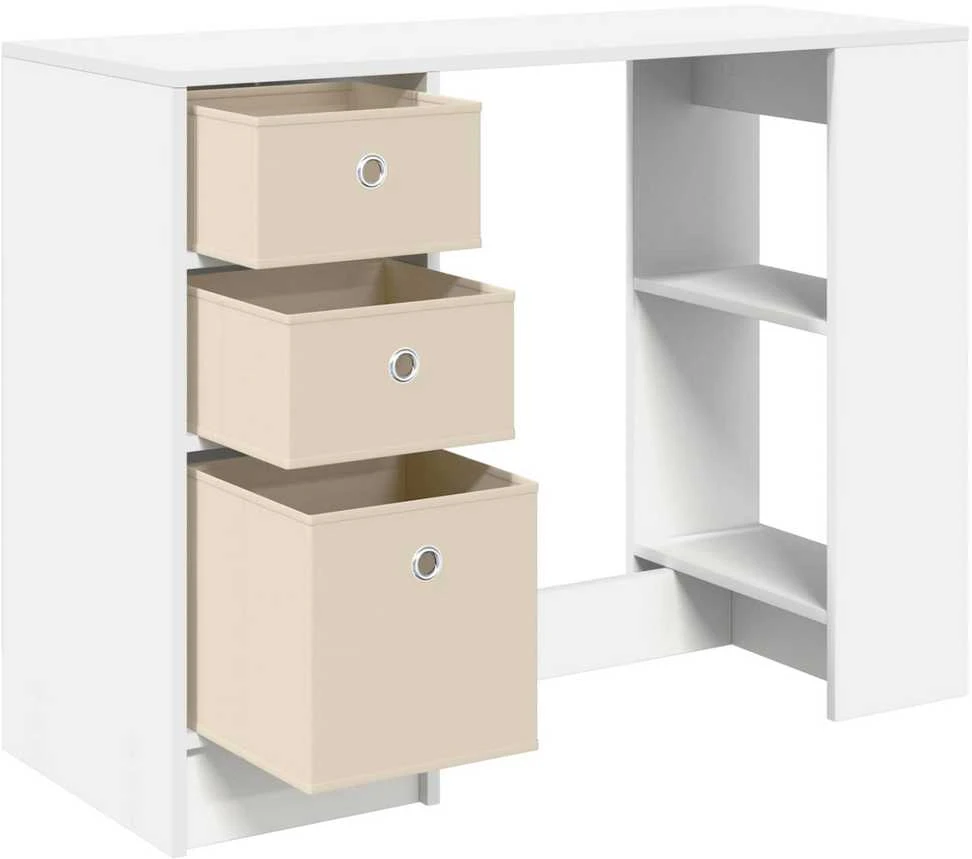 Stalas Balta 100 x 40 x 75 cm Apdirbta mediena