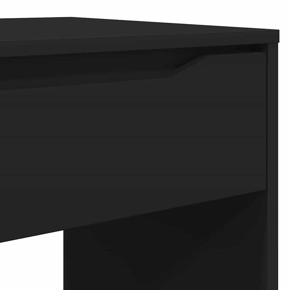 Stalas su stalčių Juodas 100 x 50 x 78 cm Dirbtinė mediena