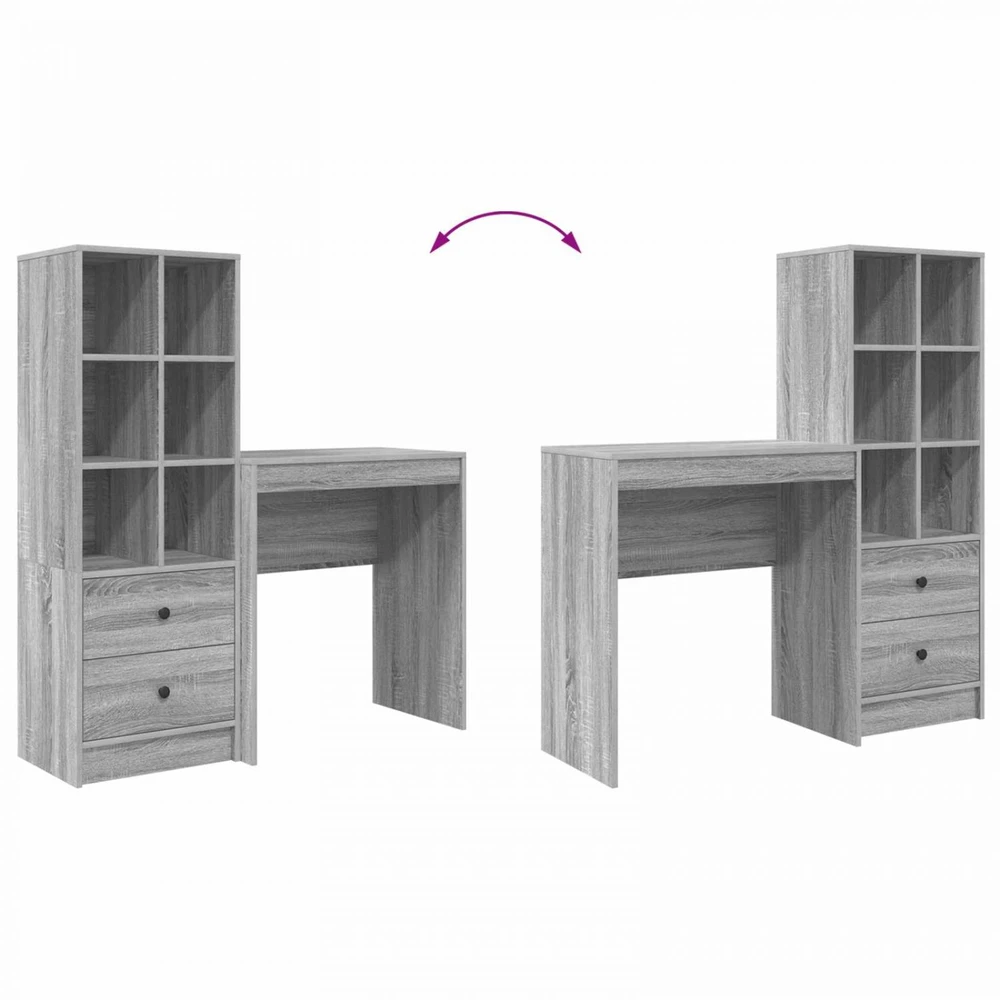 Stalas Pilkas Sonoma 115,5 x 40 x 127 cm 2 vnt.