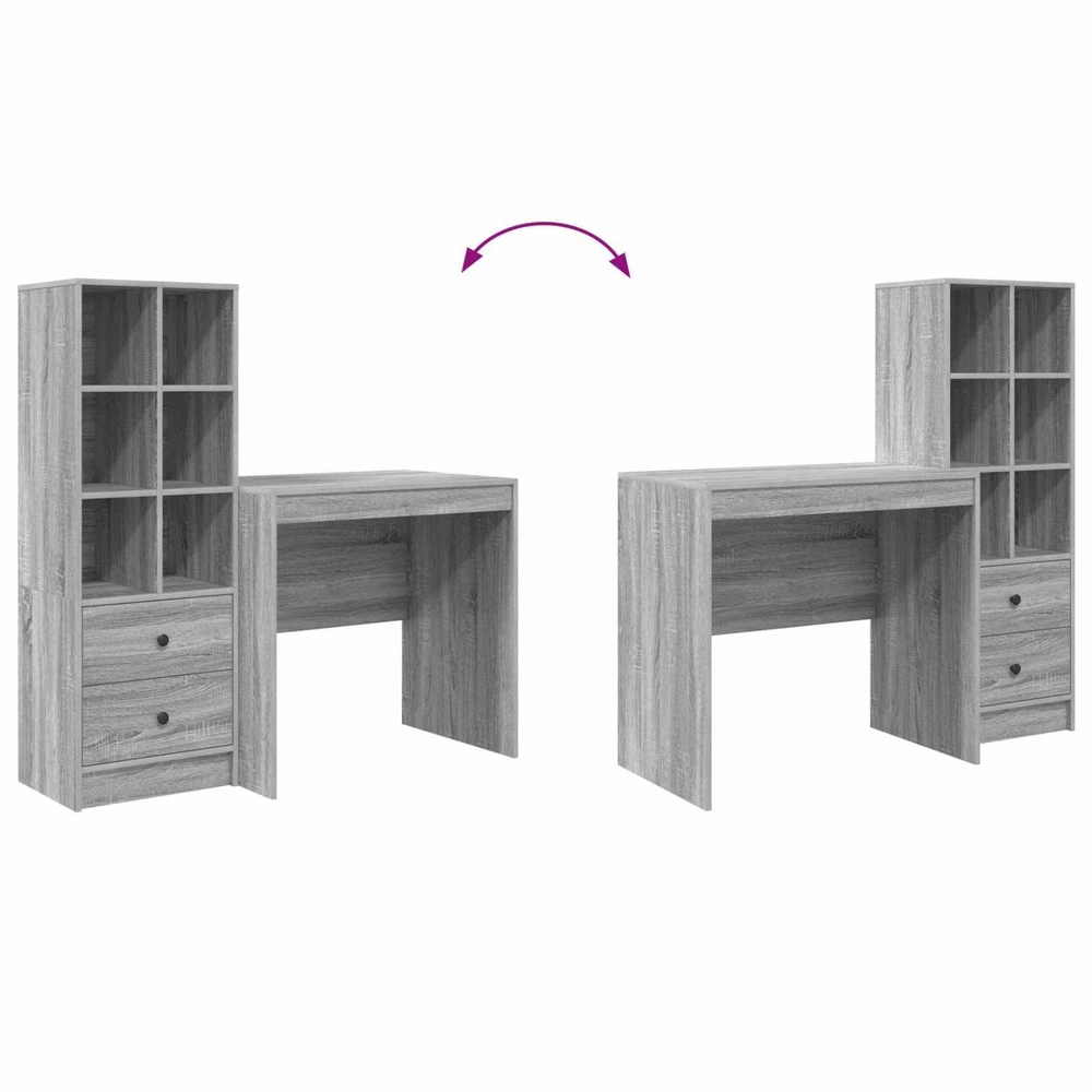 Stalas Pilkas Sonoma 125,5 x 50 x 127 cm 2 vnt.