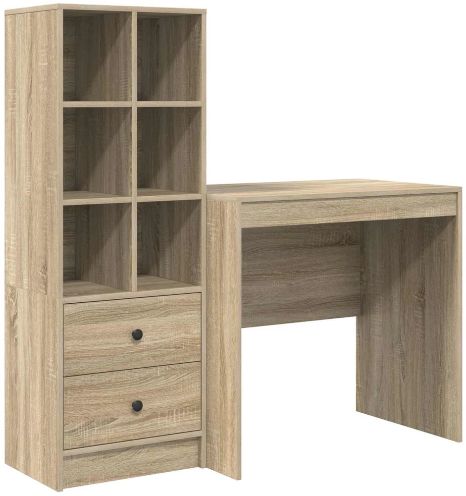 Stalas Sonoma ąžuolas 125,5 x 50 x 127 cm 2 vnt.