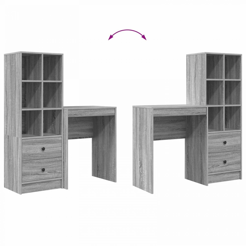 Stalas Pilkas Sonoma 105,5 x 34 x 127 cm 2 vnt.