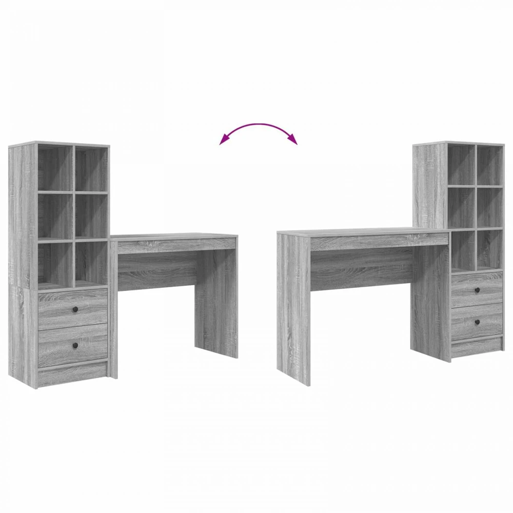 Stalas Pilkas Sonoma 135,5 x 40 x 127 cm 2 vnt.