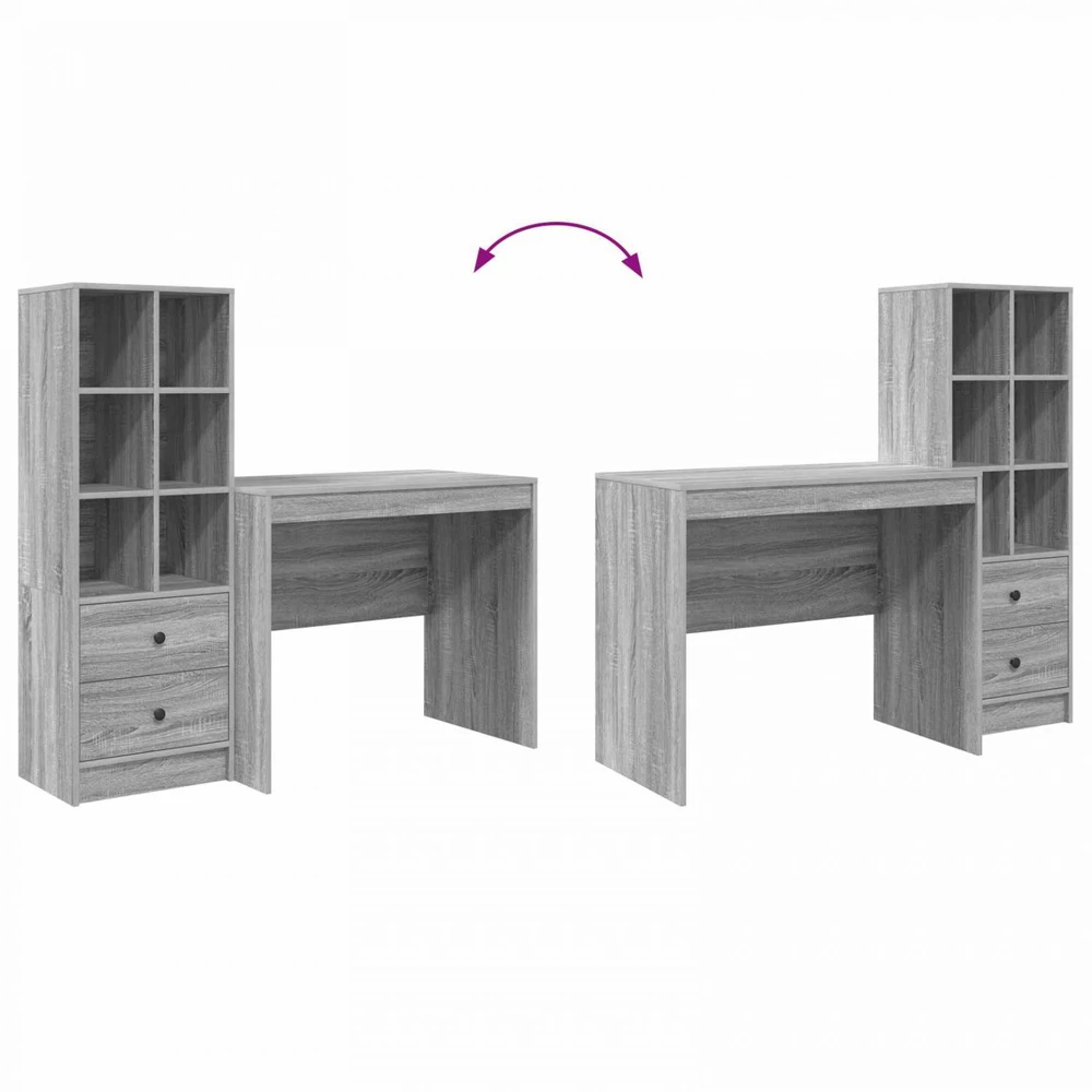 Stalas Pilkas Sonoma 135,5 x 50 x 127 cm 2 vnt.