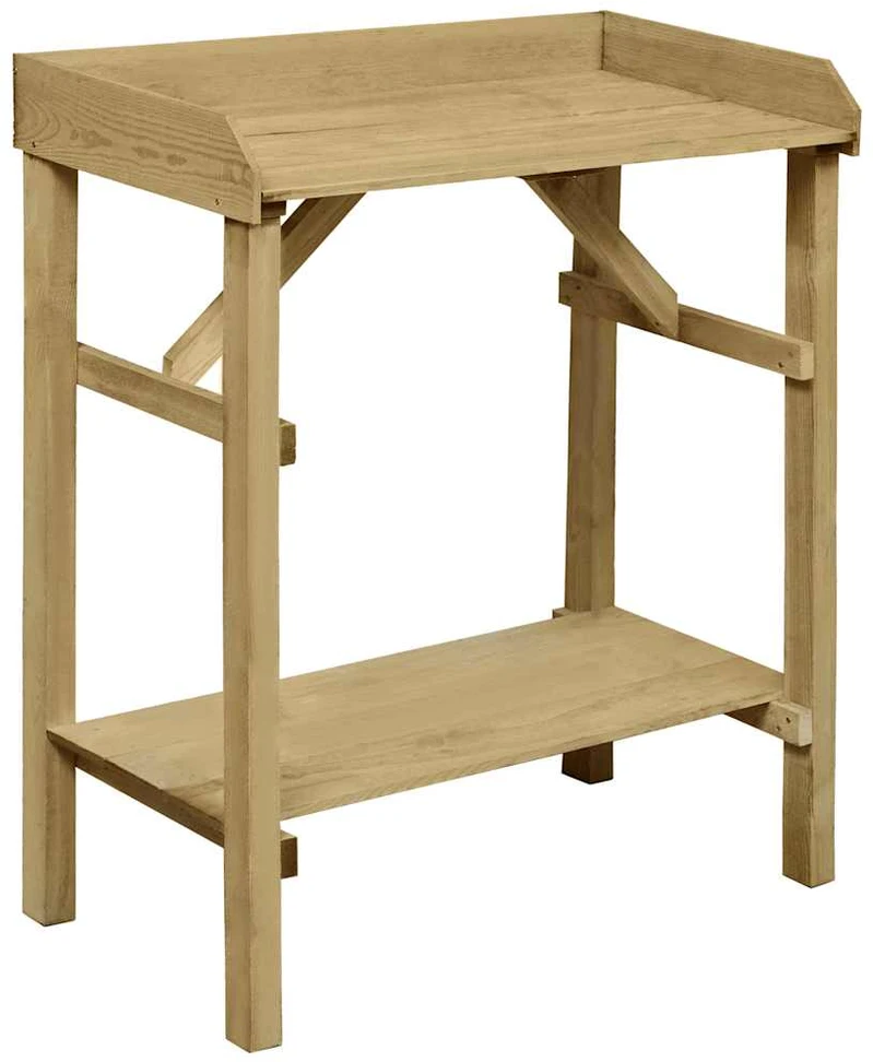 Stalas vazonams, 75x40x90cm, impregnuota pušies mediena