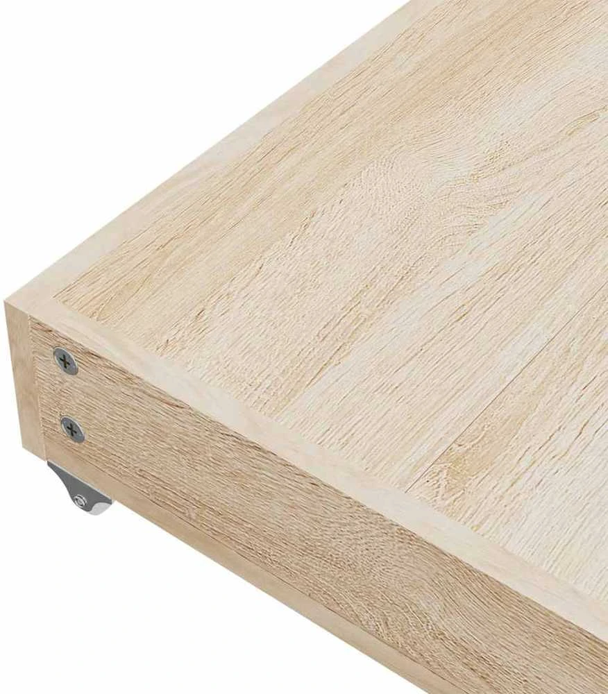 Stalčiai po lova, 2vnt., taupe, apdirbta mediena ir audinys