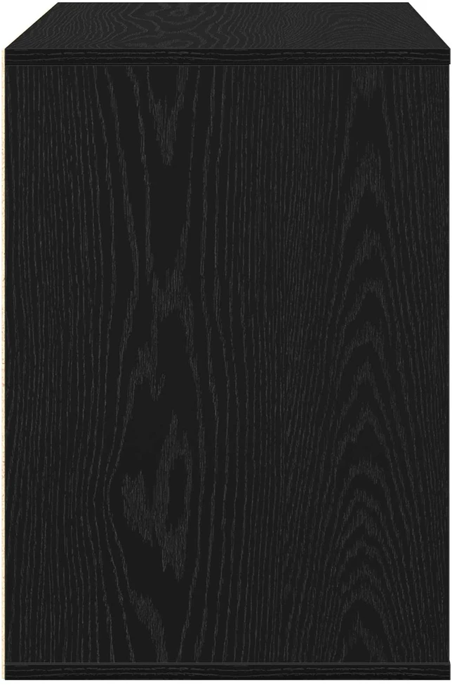 Stalčių spintelė 3-Dėžė Juoda 80 x 41 x 58 cm Apdirbta mediena