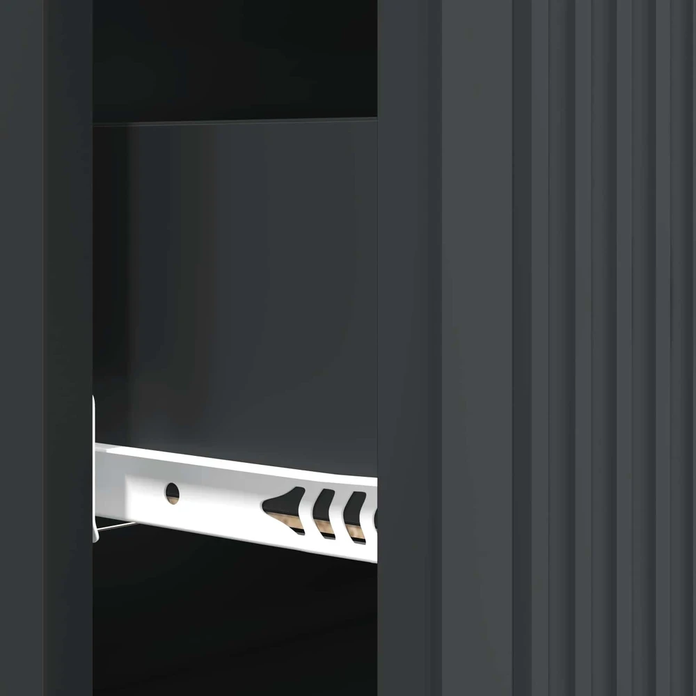 Stalčių spintelė 66 x 34,5 x 90 cm Apdirbta mediena Juoda