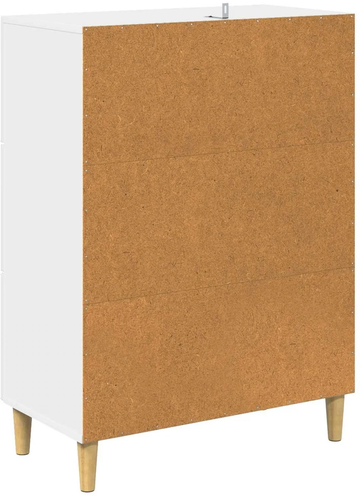 Stalčių spintelė Balta 66 x 34,5 x 90 cm Apdirbta mediena