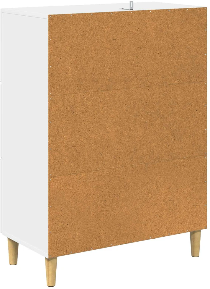 Stalčių spintelė Balta 66 x 34,5 x 90 cm Apdirbta mediena
