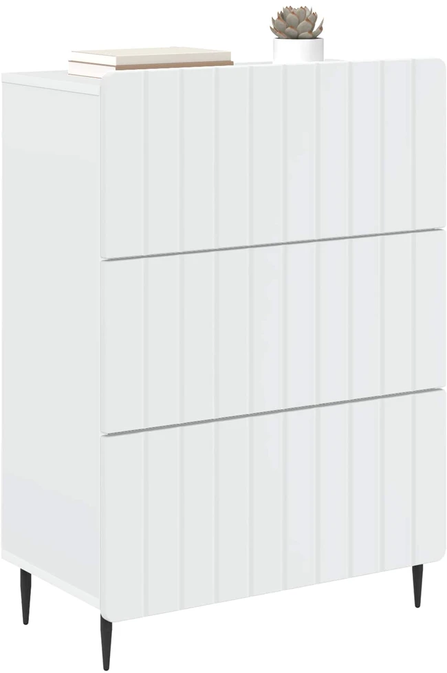 Stalčių spintelė Balta 66 x 34,5 x 92 cm Apdirbta mediena