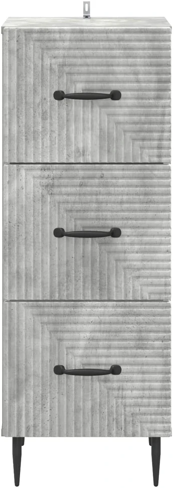 Stalčių spintelė Betono pilka 33 x 34,5 x 89,5 cm