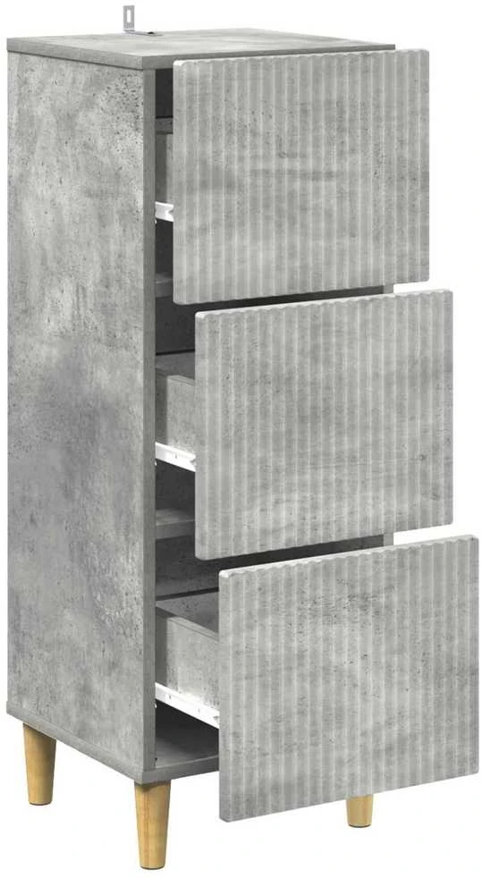 Stalčių spintelė Betono pilka 33 x 34,5 x 90 cm