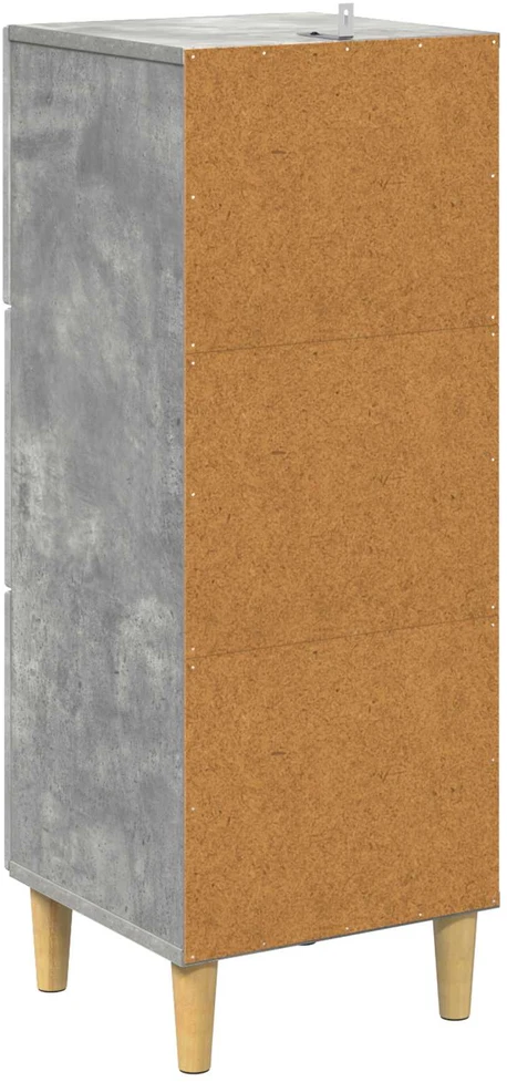 Stalčių spintelė Betono pilka 33 x 34,5 x 90 cm