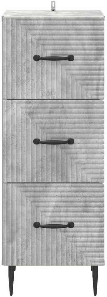 Stalčių spintelė Betono pilka 33 x 34,5 x 89,5 cm